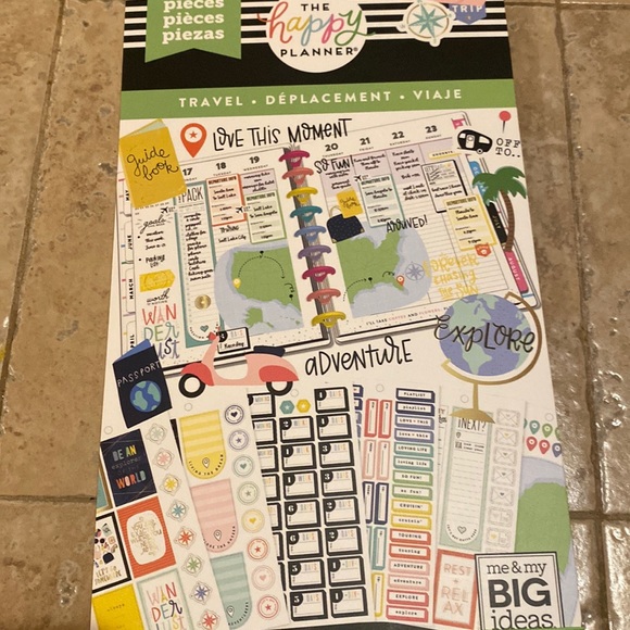 The Happy Planner Office Happy Planner Travel Sticker Book Poshmark